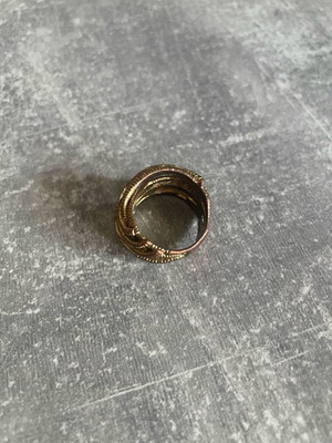 Copper ring used, silver color