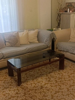 Καναπέδες σαλονιού μεταχειρισμένοι, τριθέσιος και διθέσιος, μπεζ