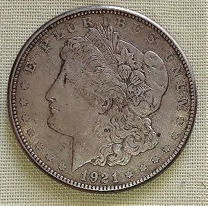 Ασημένιο Δολάριο 1921 "Morgan Dollar" Η.Π.Α.