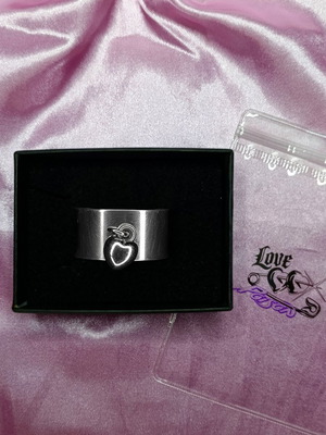 Δαχτυλίδι Heart Charm ασημί καινούργιο, χειροποίητο