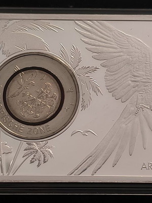 5 Euro Tropical Zone 2017 PP 2oz silver bar new
