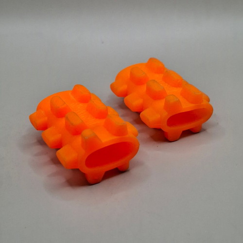 Peter Stuyvesant vintage lighter cases set of 2 used, orange silicone