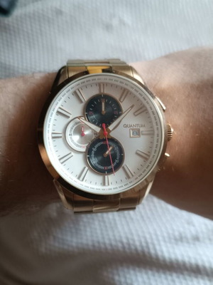 Quantum gold wristwatch new men's