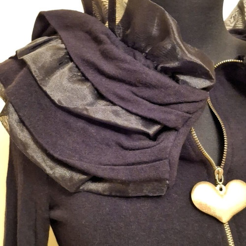 Gothic jacket Forel used, black, size small-medium