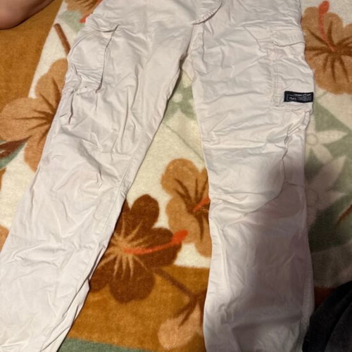Cargo pants Pull & Bear white, like new, size L