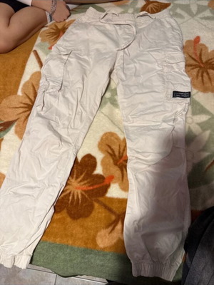 Cargo pants Pull & Bear white, like new, size L
