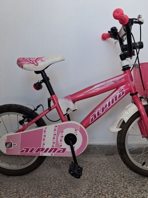 Alpina Beleno Girls 16" bike used with V-brakes and basket