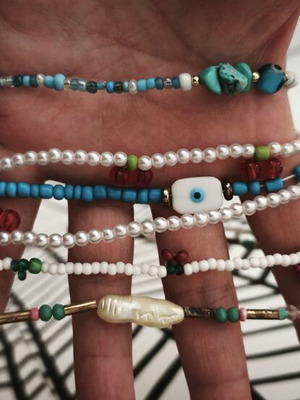Beaded necklaces new, sold together