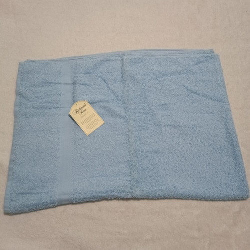 Bath towel new, sky blue, 100% cotton, 1.40x1.00 m