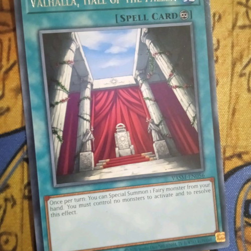 Valhalla Hall Of The Fallen Continuous Spell card used, Rare