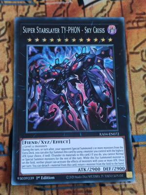 Super Starslayer Typhon Sky Crisis κάρτα Yugioh σαν καινούργιο
