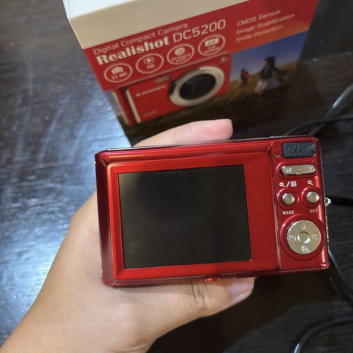 AgfaPhoto Realishot DC5200 compact digital camera, red