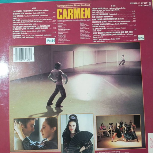 Carmen Original Motion Picture Soundtrack vinyl record