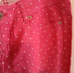 H&M jean παντελόνι σαν καινούργιο, άσπρο και κόκκινο, μέγεθος L