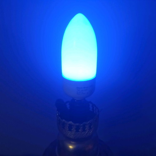 Philips Deco Blue LED bulbs used, pack of two