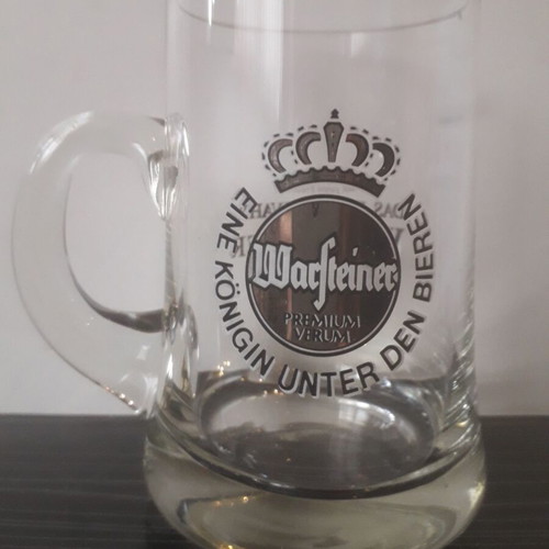 Retro Warsteiner 0.2 beer mug used with tiny defect