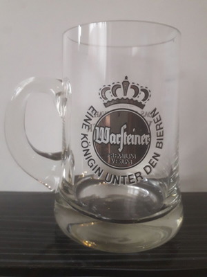 Ретро халба за бира Warsteiner 0.2 употребявана с микроскопичен дефект