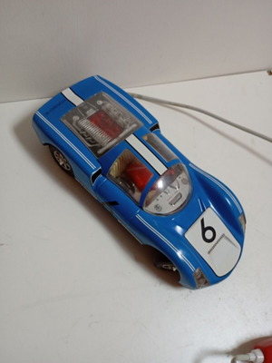 French tin toy car Porche Carrera GT Joustra used (early 1970s)