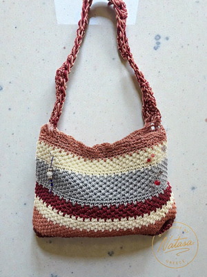 Handmade multicolor shoulder bag new