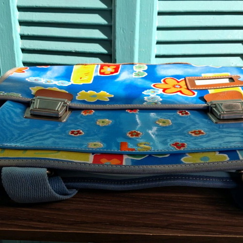 Vintage School Bag 80s-90s "Flower Power" New Greek Made