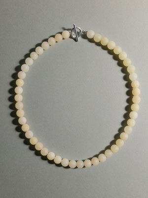 Handmade Yellow Jade Choker Necklace new, minimal boho style