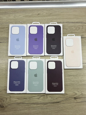 Apple Leather and Silicone Cases for iPhone 14 Pro new, MagSafe