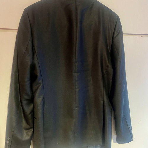 Zara Man men's jacket black new, cotton satin