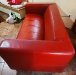 IKEA leather sofa like new