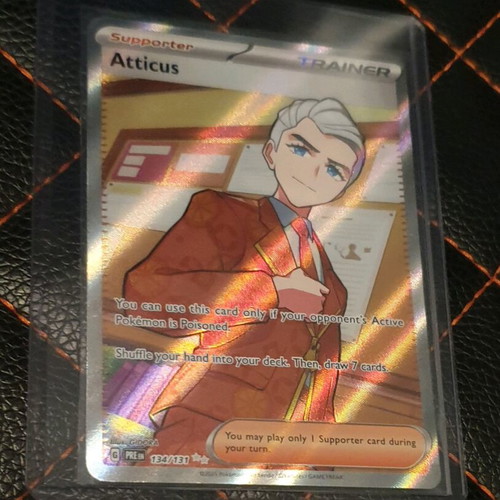 Atticus Pokemon Prismatic Card like new