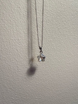 Swarovski necklace new, silver