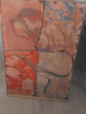N. Kessanlis Silk Screen Print Erotic Theme