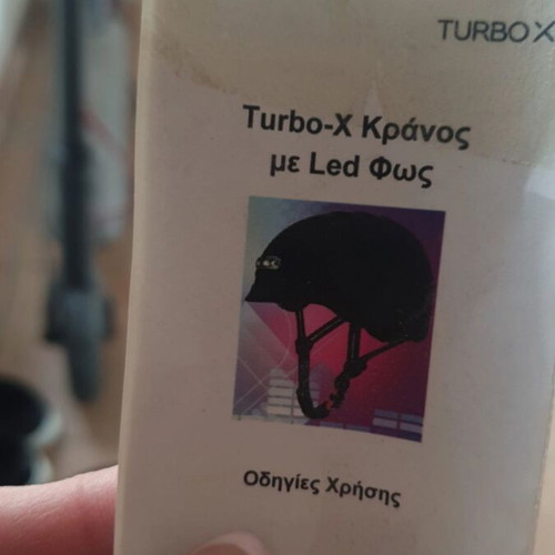 Turbo-X helmet with led light like new