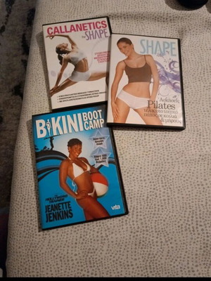 Dvd fitness exercises new, set of 3 pieces