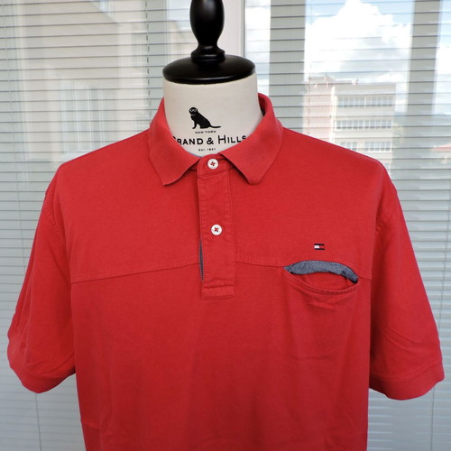 Tommy Hilfiger Custom Fit Polo Shirt XL Light Red like new, 100% Cotton