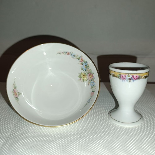Scherzer porcelain and KPM egg cup 1930-1940 like new, set of 2 pieces
