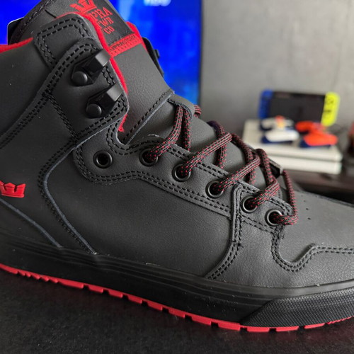 Supra Vaider CW new men's sneakers black and red size 44