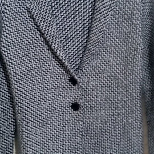 Stradivarius long wool cardigan used, black and white, small