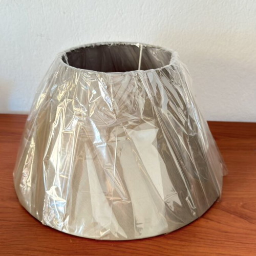 Beige conical lampshade 27x30cm, sealed
