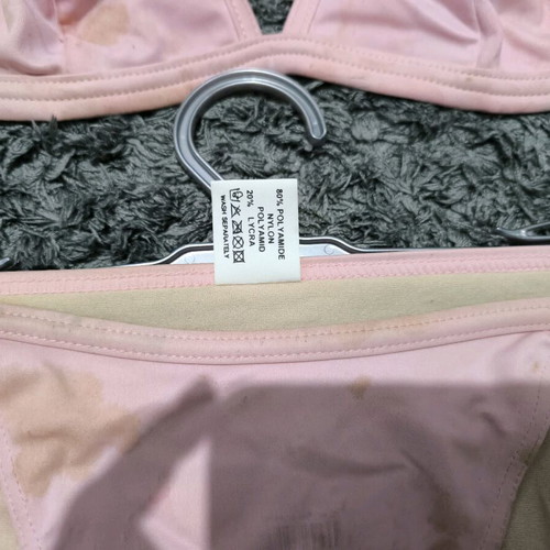 Women's bikini set light pink new size L/XL with tag