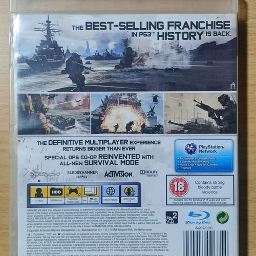 Call of Duty MW3 PS3 used, complete and functional