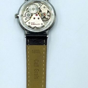 Citizen vintage wristwatch used, manual winding, black and silver
