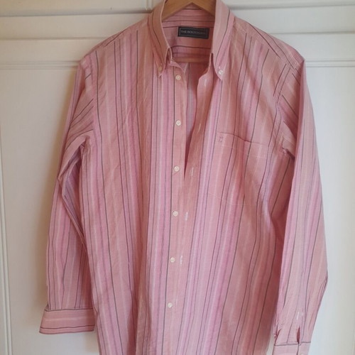 Boston striped cotton shirt medium like new, multicolor