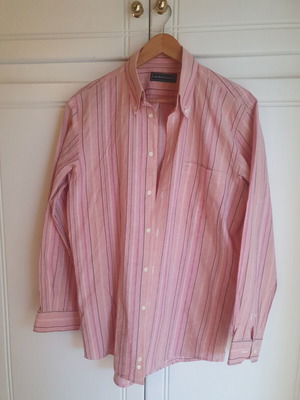 Boston striped cotton shirt medium like new, multicolor