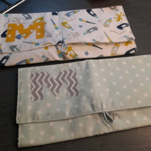 Handmade cotton cutlery cases new for baby feeding