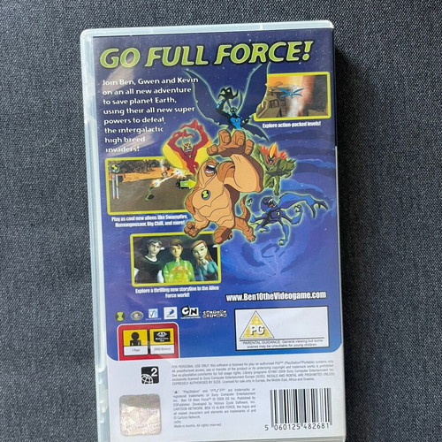 Ben 10 Alien Force PSP used with manual