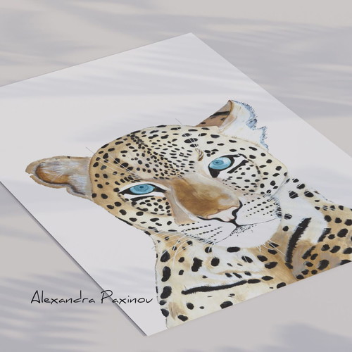 Set of three prints Tiger, Leopard, Lion new