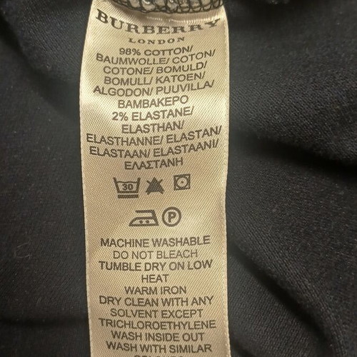 Burberry polo shirt size S like new, black