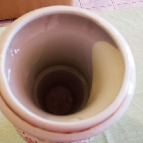 Chinese porcelain vase 40cm reticulated double-walled like new