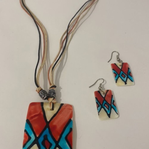 Handmade Indian jewelry set 3 pieces like new