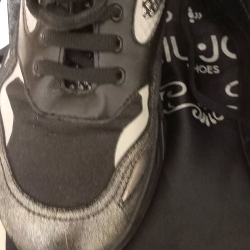Liu Jo athletic boots like new, leather and suede, with fabric bag